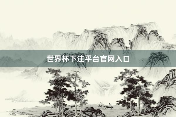 世界杯下注平台官网入口